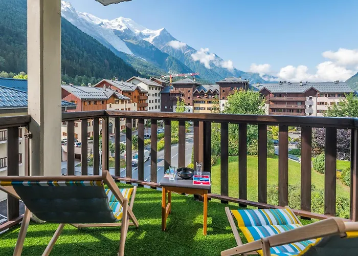 Joli Vue Mont Blanc 3 Balcons Et Parking - Welkeys * Chamonix